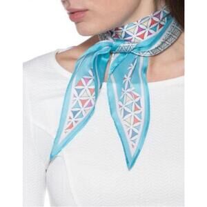 Giani Bernini Womens Geo-print Kite Scarf, Turqaqua, One Size NWT